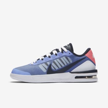 Nike Court Air Max Vapor Wing MS - Női Teniszcipő - Királykék/Fehér/Narancssárga/Obszidián